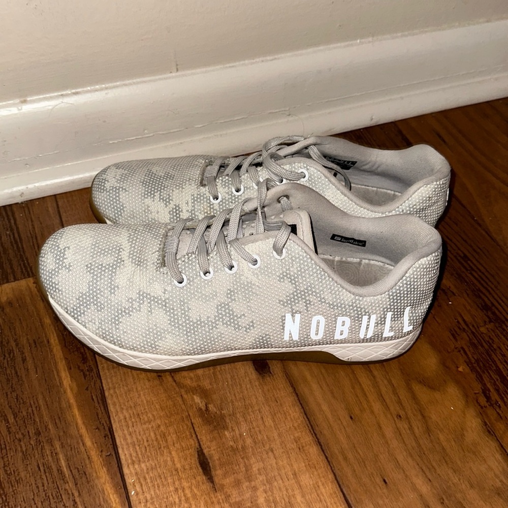 NOBULL white camo shoes